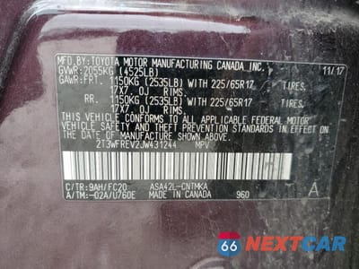 Zdjęcie 12 z 12 samochodu: 2018 TOYOTA RAV4 ADVENTURE VIN:2T3WFREV2JW431244 - miniatura