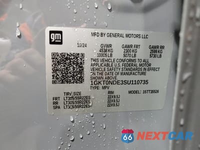 Zdjęcie 13 z 13 samochodu: 2025 GMC HUMMER SUV 2X VIN:1GKT0NDE3SU110735 - miniatura