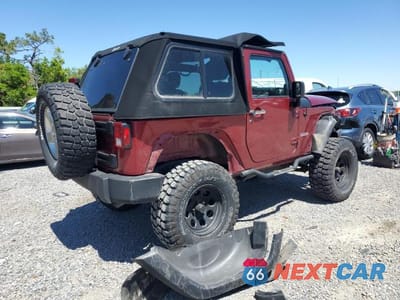 Trzecie zdjęcie samochodu z tyłu: 2012 JEEP WRANGLER SPORT VIN:1C4AJWAG3CL109457 - miniatura