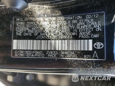 Zdjęcie 12 z 12 samochodu: 2012 TOYOTA PRIUS VIN:JTDKN3DU2C1508624 - miniatura