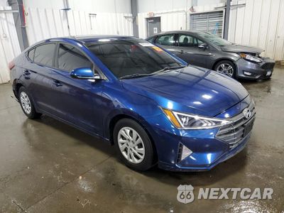 Czwarte zdjęcie samochodu z boku: 2019 HYUNDAI ELANTRA SE VIN:5NPD74LF3KH495840 - miniatura