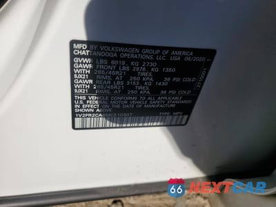 Zdjęcie 13 z 14 samochodu: 2021 VOLKSWAGEN ATLAS SEL PREMIUM R-LINE VIN:1V2FR2CA6MC510307 - miniatura