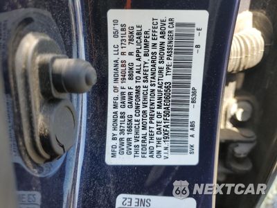 Zdjęcie 12 z 12 samochodu: 2010 HONDA CIVIC LX VIN:19XFA1F50AE060563 - miniatura