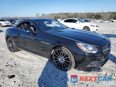 Czwarte zdjęcie samochodu z boku: 2019 MERCEDES-BENZ SLC 300 VIN:WDDPK3JAXKF160281 - miniatura