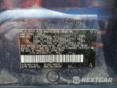 Zdjęcie 13 z 13 samochodu: 2014 TOYOTA RAV4 EV VIN:2T3YL4DV2EW002519 - miniatura