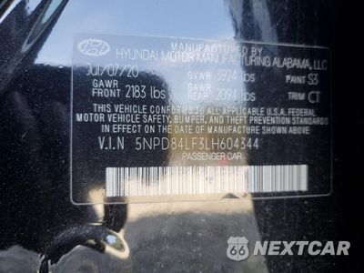 Zdjęcie 14 z 14 samochodu: 2020 HYUNDAI ELANTRA SEL VIN:5NPD84LF3LH604344 - miniatura