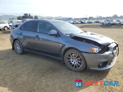 Czwarte zdjęcie samochodu z boku: 2008 MITSUBISHI LANCER EVOLUTION GSR VIN:JA3AW86V88U049759 - miniatura