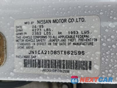 Zdjęcie 13 z 13 samochodu: 1995 NISSAN MAXIMA GLE VIN:JN1CA21D8ST662596 - miniatura