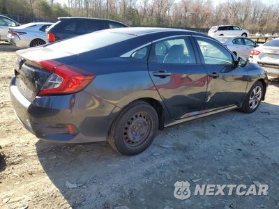 Trzecie zdjęcie samochodu z tyłu: 2018 HONDA CIVIC LX VIN:2HGFC2F55JH592218 - miniatura