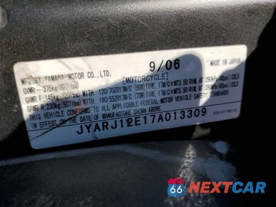 Zdjęcie 8 z 8 samochodu: 2007 YAMAHA YZFR6 L VIN:JYARJ12E17A013309 - miniatura
