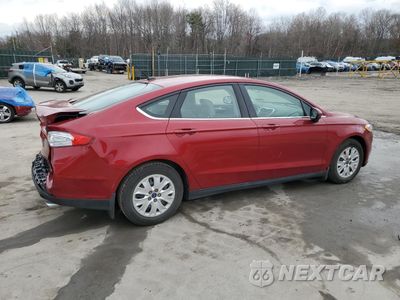 Trzecie zdjęcie samochodu z tyłu: 2014 FORD FUSION S VIN:3FA6P0G72ER311239 - miniatura