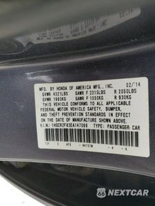 Zdjęcie 12 z 12 samochodu: 2014 HONDA ACCORD EXL VIN:1HGCR2F83EA147069 - miniatura