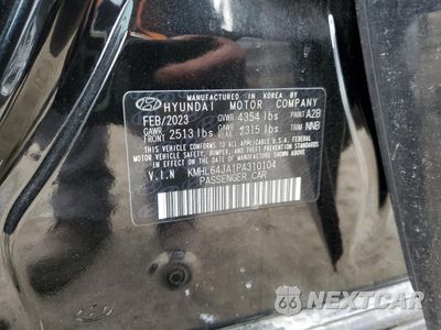 Zdjęcie 14 z 15 samochodu: 2023 HYUNDAI SONATA SEL VIN:KMHL64JA1PA310104 - miniatura