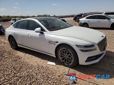 Czwarte zdjęcie samochodu z boku: 2021 GENESIS G80 BASE VIN:KMTGB4SC5MU073596 - miniatura