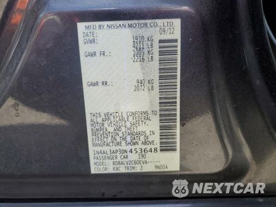 Zdjęcie 12 z 12 samochodu: 2013 NISSAN ALTIMA 2.5 VIN:1N4AL3AP3DN453648 - miniatura