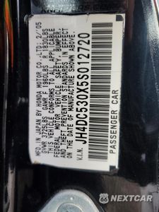 Zdjęcie 12 z 12 samochodu: 2005 ACURA RSX TYPE-S VIN:JH4DC530X5S012720 - miniatura