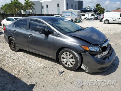 Czwarte zdjęcie samochodu z boku: 2012 HONDA CIVIC LX VIN:19XFB2F57CE105794 - miniatura