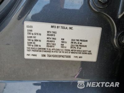 Zdjęcie 15 z 15 samochodu: 2023 TESLA MODEL Y VIN:7SAYGDEE8PA075695 - miniatura