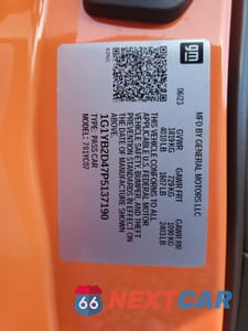 Zdjęcie 14 z 15 samochodu: 2023 CHEVROLET CORVETTE S VIN:1G1YB2D47P5137190 - miniatura