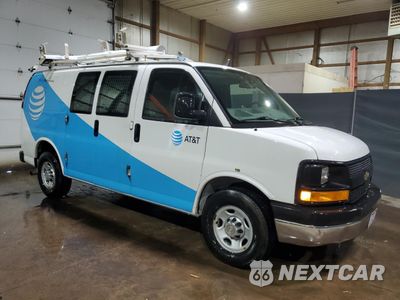 Czwarte zdjęcie samochodu z boku: 2014 CHEVROLET EXPRESS G2500 VIN:1GCWGFCA1E1155431 - miniatura