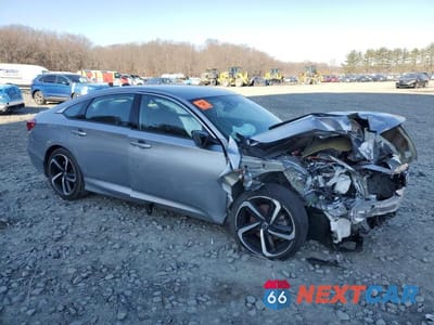 Czwarte zdjęcie samochodu z boku: 2022 HONDA ACCORD HYBRID SPORT VIN:1HGCV3F28NA036093 - miniatura