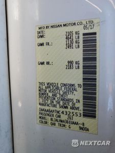 Zdjęcie 14 z 14 samochodu: 2017 NISSAN MAXIMA 3.5S VIN:1N4AA6AP7HC432553 - miniatura