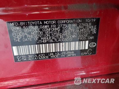 Zdjęcie 15 z 15 samochodu: 2020 LEXUS GS-F VIN:JTHBP1BL7LA003072 - miniatura