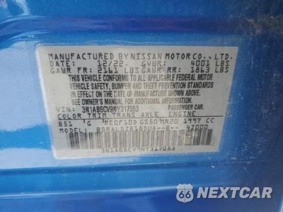 Zdjęcie 12 z 12 samochodu: 2022 NISSAN SENTRA SV VIN:3N1AB8CV9NY317053 - miniatura