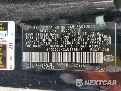 Zdjęcie 14 z 14 samochodu: 2010 TOYOTA CAMRY HYBRID VIN:4T1BB3EKXAU119842 - miniatura