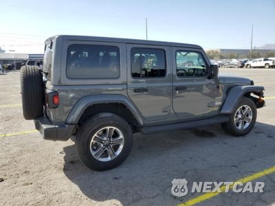 Trzecie zdjęcie samochodu z tyłu: 2021 JEEP WRANGLER UNLIMITED SAHARA VIN:1C4HJXEG9MW772112 - miniatura