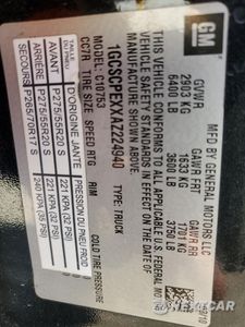 Zdjęcie 12 z 12 samochodu: 2010 CHEVROLET SILVERADO C1500 VIN:1GCSCPEXXAZ224940 - miniatura