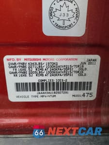 Zdjęcie 13 z 13 samochodu: 2011 MITSUBISHI RVR SE VIN:JA4AH3AU1BZ607291 - miniatura