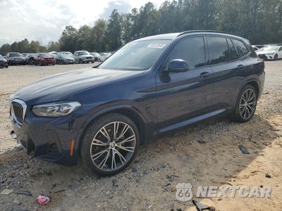 2022 BMW X3 SDRIVE30I 5UX43DP00N9K52130 - główne zdjęcie licytacji z USA - miniatura