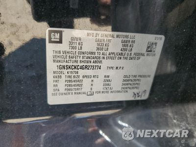 Zdjęcie 15 z 15 samochodu: 2016 CHEVROLET TAHOE K1500 LTZ VIN:1GNSKCKC4GR273774 - miniatura
