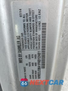 Zdjęcie 12 z 12 samochodu: 2015 SMART FORTWO PURE VIN:WMEEJ3BA1FK812481 - miniatura