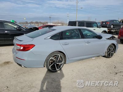 Trzecie zdjęcie samochodu z tyłu: 2021 HONDA ACCORD SPORT VIN:1HGCV1F31MA068783 - miniatura