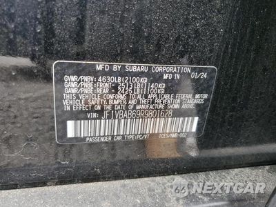 Zdjęcie 12 z 12 samochodu: 2024 SUBARU WRX VIN:JF1VBAB69R9801628 - miniatura