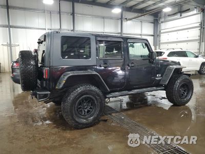 Trzecie zdjęcie samochodu z tyłu: 2008 JEEP WRANGLER UNLIMITED X VIN:1J8GA39198L646956 - miniatura