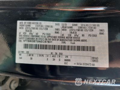Zdjęcie 13 z 13 samochodu: 2022 FORD F350 SUPER DUTY VIN:1FT8W3BT0NEC87831 - miniatura