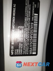 Zdjęcie 12 z 12 samochodu: 2015 BMW 228 I VIN:WBA1F5C54FV257419 - miniatura