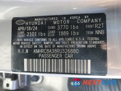 Zdjęcie 15 z 15 samochodu: 2024 HYUNDAI VENUE SEL VIN:KMHRC8A38RU326880 - miniatura