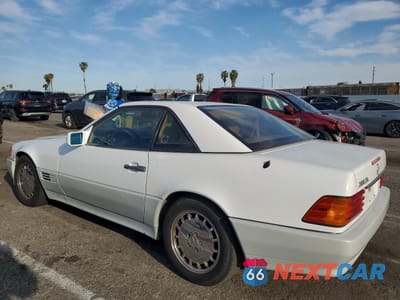 Drugie zdjęcie samochodu z przodu: 1991 MERCEDES-BENZ 300 SL VIN:WDBFA61EXMF025185 - miniatura