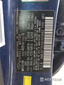 Zdjęcie 13 z 13 samochodu: 2009 HYUNDAI TUCSON SE VIN:KM8JN72D39U933682 - miniatura