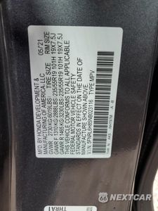 Zdjęcie 13 z 14 samochodu: 2022 HONDA ODYSSEY TOURING VIN:5FNRL6H85NB023116 - miniatura