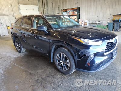Czwarte zdjęcie samochodu z boku: 2020 TOYOTA HIGHLANDER HYBRID XLE VIN:5TDGBRCH3LS508012 - miniatura