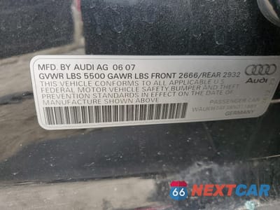 Zdjęcie 14 z 14 samochodu: 2008 AUDI A6 AVANT QUATTRO VIN:WAUKH74F38N011885 - miniatura