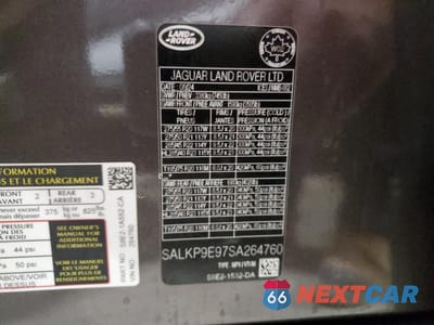 Zdjęcie 13 z 14 samochodu: 2025 LAND ROVER RANGE ROVER SE VIN:SALKP9E97SA264760 - miniatura