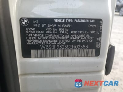 Zdjęcie 15 z 15 samochodu: 1995 BMW M3 VIN:WBSBF9325SEH02583 - miniatura