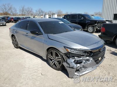 Czwarte zdjęcie samochodu z boku: 2022 HONDA ACCORD HYBRID SPORT VIN:1HGCV3F28NA038524 - miniatura