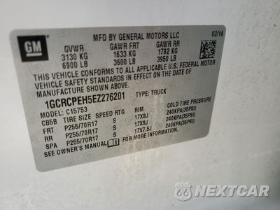 Zdjęcie 14 z 14 samochodu: 2014 CHEVROLET SILVERADO C1500 VIN:1GCRCPEH5EZ276201 - miniatura